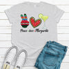 Cinco De Mayo, Peace Love Margarita, Premium Soft Unisex Tee, Plus Size 2x, 3x, 4x, Fun Drinking Shirt