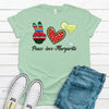 Cinco De Mayo, Peace Love Margarita, Premium Soft Unisex Tee, Plus Size 2x, 3x, 4x, Fun Drinking Shirt