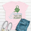 Sometimes I Wet My Plants, Premium Cotton Unisex Tee, Plus Size 2x, 3x, 4x, Funny Garden Tee, Gardener Gift, Plant Lover, Garden Gift