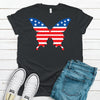 Independence Day, Butterfly, Premium Soft Unisex Tee, Plus Size 2x, 3x, 4x, July 4th Shirt, Freedom, Patriotic Butterfly