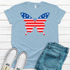 Independence Day, Butterfly, Premium Soft Unisex Tee, Plus Size 2x, 3x, 4x, July 4th Shirt, Freedom, Patriotic Butterfly