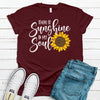 There Is Sunshine In My Soul, Premium Soft Tee, Plus Sizes Available, 2x, 3x, 4x, Super Cute Sunflower Shirt, Cute Shirt , Sunshine Shirt