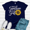 There Is Sunshine In My Soul, Premium Soft Tee, Plus Sizes Available, 2x, 3x, 4x, Super Cute Sunflower Shirt, Cute Shirt , Sunshine Shirt