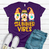 Summer Vibes Gnomes, Premium Soft Tee, Plus Sizes Available, 2x, 3x, 4x, Cute Summer Shirt, Beach Tee, Sand And Sun, Vacation Gnome Tee