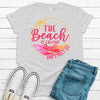 The Beach Is Calling And I Must Go, Premium Cotton Tee , Soft Tee Shirt, Plus Sizes 2x, 3x, 4x Available, Vacation Shirt, Beach Shirt