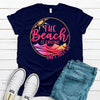 The Beach Is Calling And I Must Go, Premium Cotton Tee , Soft Tee Shirt, Plus Sizes 2x, 3x, 4x Available, Vacation Shirt, Beach Shirt