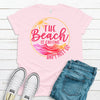 The Beach Is Calling And I Must Go, Premium Cotton Tee , Soft Tee Shirt, Plus Sizes 2x, 3x, 4x Available, Vacation Shirt, Beach Shirt