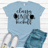 Classy Until Kickoff,  Premium Cotton Tee , Soft Tee Shirt, Plus Sizes 2x, 3x, 4x Available, Football Fan Shirt, Loud Football Fan