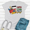 Coffee And Kids Keep Me Going, Teacher Gift, Teacher Shirt, School Days, Premium Cotton Tee , Soft Shirts, Plus Sizes 2x, 3x, 4x Available