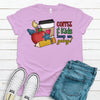 Coffee And Kids Keep Me Going, Teacher Gift, Teacher Shirt, School Days, Premium Cotton Tee , Soft Shirts, Plus Sizes 2x, 3x, 4x Available