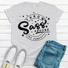 Throw Sass Around Like Confetti, Super Sassy Shirt, Fun Sassy Gift, Design, Premium Cotton Tee , Soft Shirts, Plus Size 2x, 3x, 4x Available