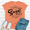 Throw Sass Around Like Confetti, Super Sassy Shirt, Fun Sassy Gift, Design, Premium Cotton Tee , Soft Shirts, Plus Size 2x, 3x, 4x Available