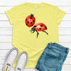 Super Cute Lady Bugs Shirt, Adorable Gift, Spring Time Shirt, Gift, Premium Unisex Soft Tee Shirt, Plus Sizes 2x, 3x, 4x Available