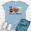 Cinco De Mayo, Peace Love Margarita, Premium Soft Unisex Tee, Plus Size 2x, 3x, 4x, Fun Drinking Shirt