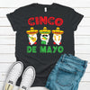 Cinco De Mayo Gnome Trio,  Premium Unisex Tee, Plus Size 2x, 3x, 4x, Fun Drinking Shirt, Cinco De Mayo, Tequila Gnomes