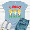 Cinco De Mayo Gnome Trio,  Premium Unisex Tee, Plus Size 2x, 3x, 4x, Fun Drinking Shirt, Cinco De Mayo, Tequila Gnomes