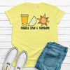 Tequila Lime And Sunshine,  Premium Cotton Unisex Tee, Plus Size 2x, 3x, 4x, Tequila, Cinco De Mayo, Margarita Lover