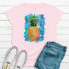 Summer Vibes Pineapple Tee, Vacay Tee, Beach Vacation, Premium Soft Shirt, Plus Sizes 2x, 3x, 4x Available, Vacation Shirt, Beach Tee