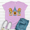 Summer Gnome Trio, Butterfly, Sunflower, Bee, Premium Soft Shirt, Plus Sizes 2x, 3x, 4x Available, Cute Gnomes, Spring And Summer Shirt