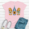 Summer Gnome Trio, Butterfly, Sunflower, Bee, Premium Soft Shirt, Plus Sizes 2x, 3x, 4x Available, Cute Gnomes, Spring And Summer Shirt