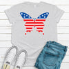 Independence Day, Butterfly, Premium Soft Unisex Tee, Plus Size 2x, 3x, 4x, July 4th Shirt, Freedom, Patriotic Butterfly