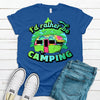 I'd Rather Be Camping, Cute Camping Shirt,  Premium Cotton Unisex Tee, Plus Size 2x, 3x, 4x Available, Retro Camping Shirt,