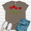 Red Poppies, Beautiful Flowers, Super Cute Spring Flowers, Floral Tee, Premium Soft Unisex Tee, Plus Size 2x, 3x, 4x Available