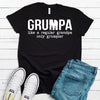 Grumpa Like A Regular Grandpa Only Grumpier, Father's Day Gift, Premium Soft Tee, Plus Sizes Available, Funny Grandpa Gift, Grumpy Grandpa