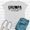 Grumpa Like A Regular Grandpa Only Grumpier, Father's Day Gift, Premium Soft Tee, Plus Sizes Available, Funny Grandpa Gift, Grumpy Grandpa