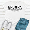 Grumpa Like A Regular Grandpa Only Grumpier, Father's Day Gift, Premium Soft Tee, Plus Sizes Available, Funny Grandpa Gift, Grumpy Grandpa