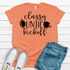 Classy Until Kickoff,  Premium Cotton Tee , Soft Tee Shirt, Plus Sizes 2x, 3x, 4x Available, Football Fan Shirt, Loud Football Fan