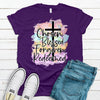 Chosen Blessed Forgiven Redeemed, Cross, Premium Soft Tee Shirt, Plus Sizes 2x, 3x, 4x Available, Religious Shirt, Christian Tee Shirt