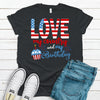 Love My Country And My Birthday, Premium Soft Tee, Independence Day, 2x, 3x, 4x, Plus Size Available, 4th Of July Birthday, Born On The 4th