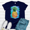 Summer Vibes Pineapple Tee, Vacay Tee, Beach Vacation, Premium Soft Shirt, Plus Sizes 2x, 3x, 4x Available, Vacation Shirt, Beach Tee