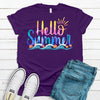 Hello Summer, Sunshine, Ocean, Beach Vacation, Premium Soft Shirt, Plus Sizes 2x, 3x, 4x Available, Vacation Shirt, Beach