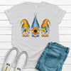 Summer Gnome Trio, Butterfly, Sunflower, Bee, Premium Soft Shirt, Plus Sizes 2x, 3x, 4x Available, Cute Gnomes, Spring And Summer Shirt