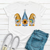 Summer Gnome Trio, Butterfly, Sunflower, Bee, Premium Soft Shirt, Plus Sizes 2x, 3x, 4x Available, Cute Gnomes, Spring And Summer Shirt