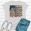 Three Crosses, American Flag, Patriotic Shirt, Premium Soft Tee Shirt, Choice Of Colors , America Shirt, God Bless America Shirt