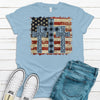 Three Crosses, American Flag, Patriotic Shirt, Premium Soft Tee Shirt, Choice Of Colors , America Shirt, God Bless America Shirt