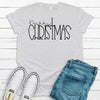 Simple Merry Christmas, Cute Script, Christmas Tee Shirt, Premium Soft Shirt, Plus Sizes Available 2x, 3x, 4x,