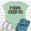 Christmas Shirt, Merry Christmas Polka Dot, Red And Green Christmas, Premium Soft Unisex Shirt, Plus Sizes Available 2x, 3x, 4x,