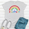 Cute Stay Magical, Rainbow, Castle, Premium Soft Tee Shirt, 2x, 3x, 4x Plus Size Available