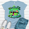 I'd Rather Be Camping, Cute Camping Shirt,  Premium Cotton Unisex Tee, Plus Size 2x, 3x, 4x Available, Retro Camping Shirt,