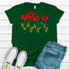 Red Poppies, Beautiful Flowers, Super Cute Spring Flowers, Floral Tee, Premium Soft Unisex Tee, Plus Size 2x, 3x, 4x Available