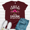 Take Me Camping Get Me Drunk And Enjoy The Show, Drinking Flamingo Shirt, Premium Cotton Unisex Tee, Plus Size 2x, 3x, 4x, Funny Camping