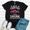 Take Me Camping Get Me Drunk And Enjoy The Show, Drinking Flamingo Shirt, Premium Cotton Unisex Tee, Plus Size 2x, 3x, 4x, Funny Camping