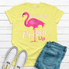 Cute Flamingo Shirt, Let's Get Flocked Up, Primping Flamingo, Soft Premium Tee, Plus Sizes 2x, 3x, 4x Available