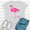 Cute Flamingo Shirt, Let's Get Flocked Up, Primping Flamingo, Soft Premium Tee, Plus Sizes 2x, 3x, 4x Available