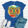 Summer Vibes, Sunglasses, Beach Scene,  Premium Soft Shirt, 2x, 3x, 4x, Plus Sizes Available, Summer Time Beach Scene, Vacation Tee Shirt