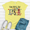 God Bless The USA, Premium Soft Unisex Tee, Plus Size 2x, 3x, 4x Available, Independence Day, Red White And Blue Flag